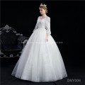 Long Sleeve Beach photography backless Wedding party Dress Bridal gown